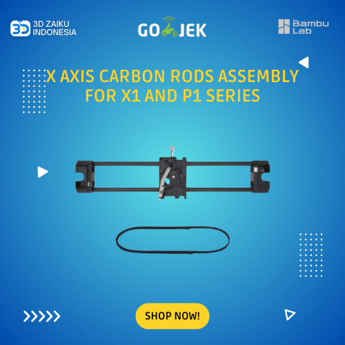 Original Bambulab X Axis Carbon Rods Assembly for X1 and P1 Series